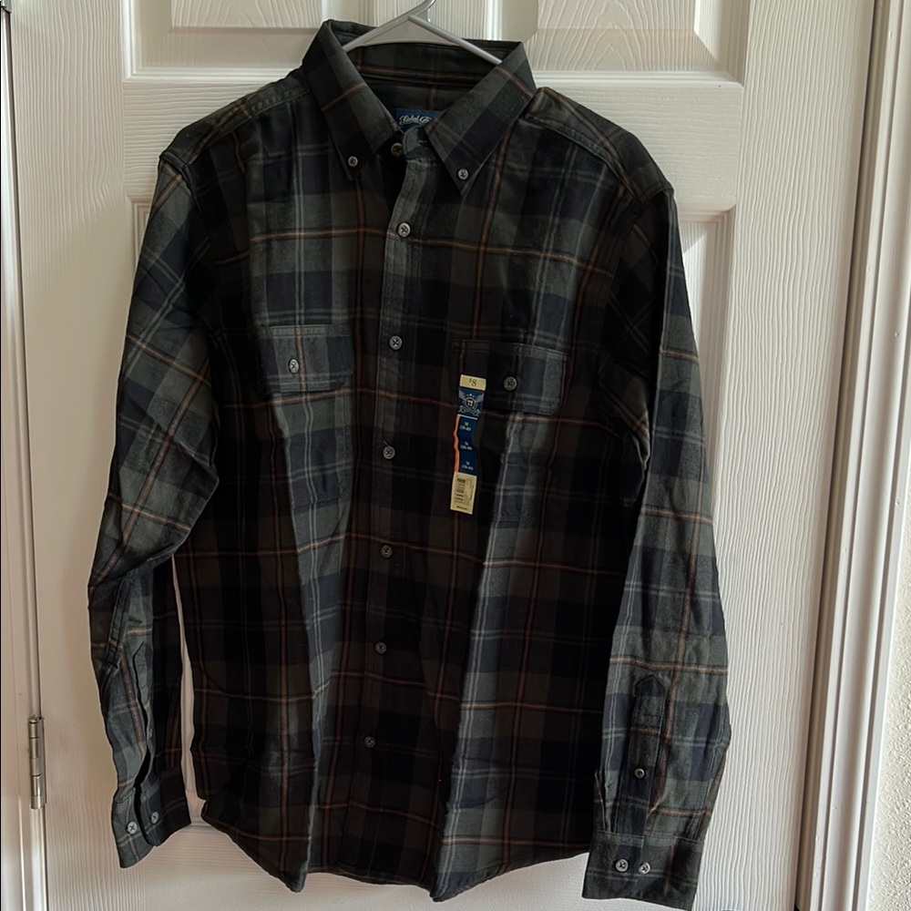 Men's Plaid Shirt - Black